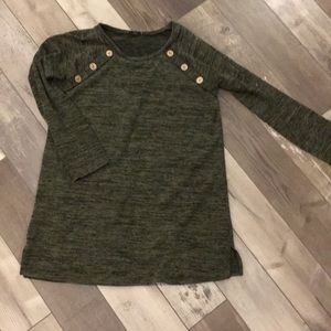 Long Green Sweater